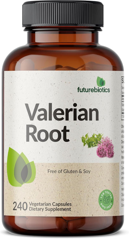 Futurebiotics Valerian Root Promotes Relaxation Non-GMO, 240 Vegetarian Capsules