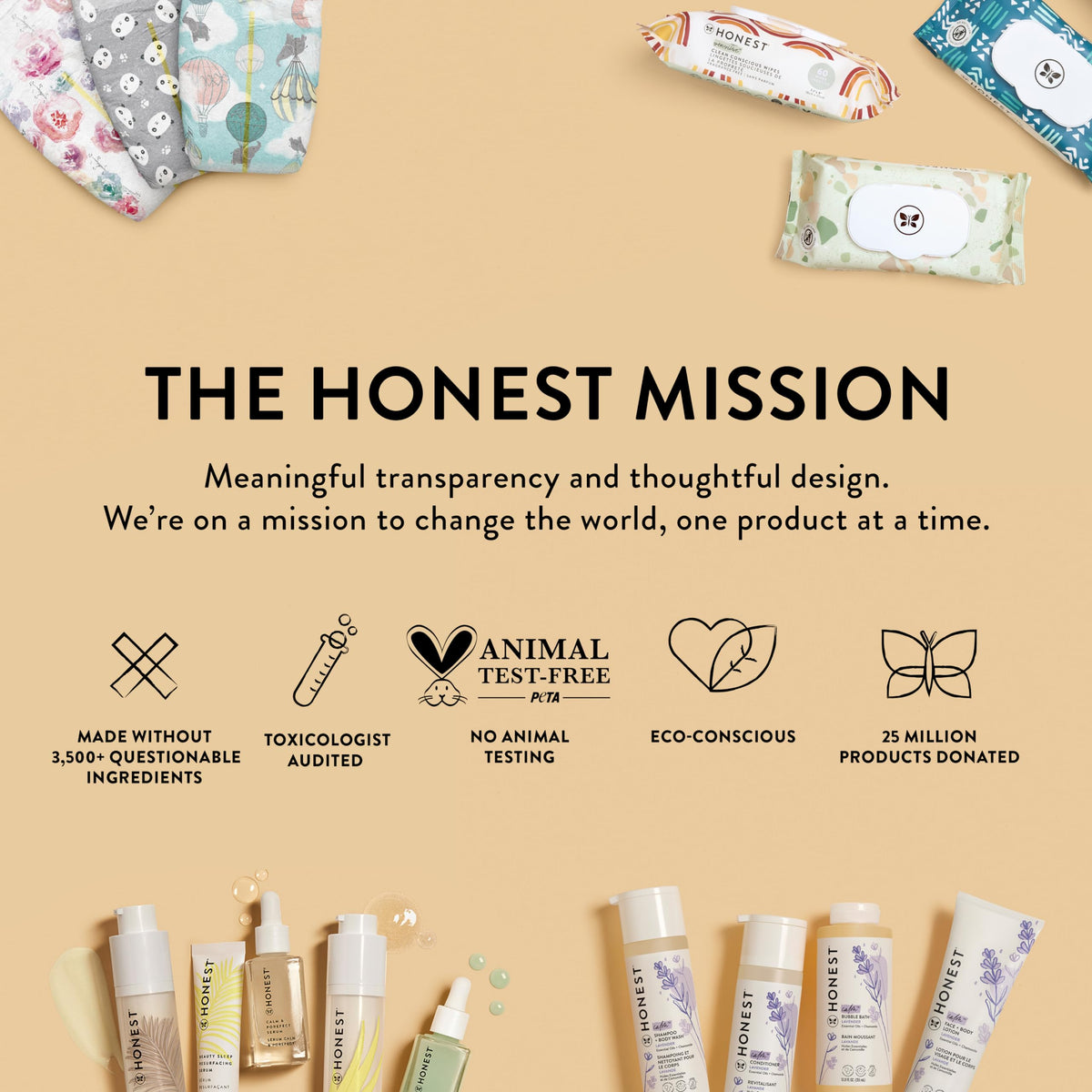 The Honest Company 2-in-1 Cleansing Shampoo + Body Wash Refill Carton | Gentle