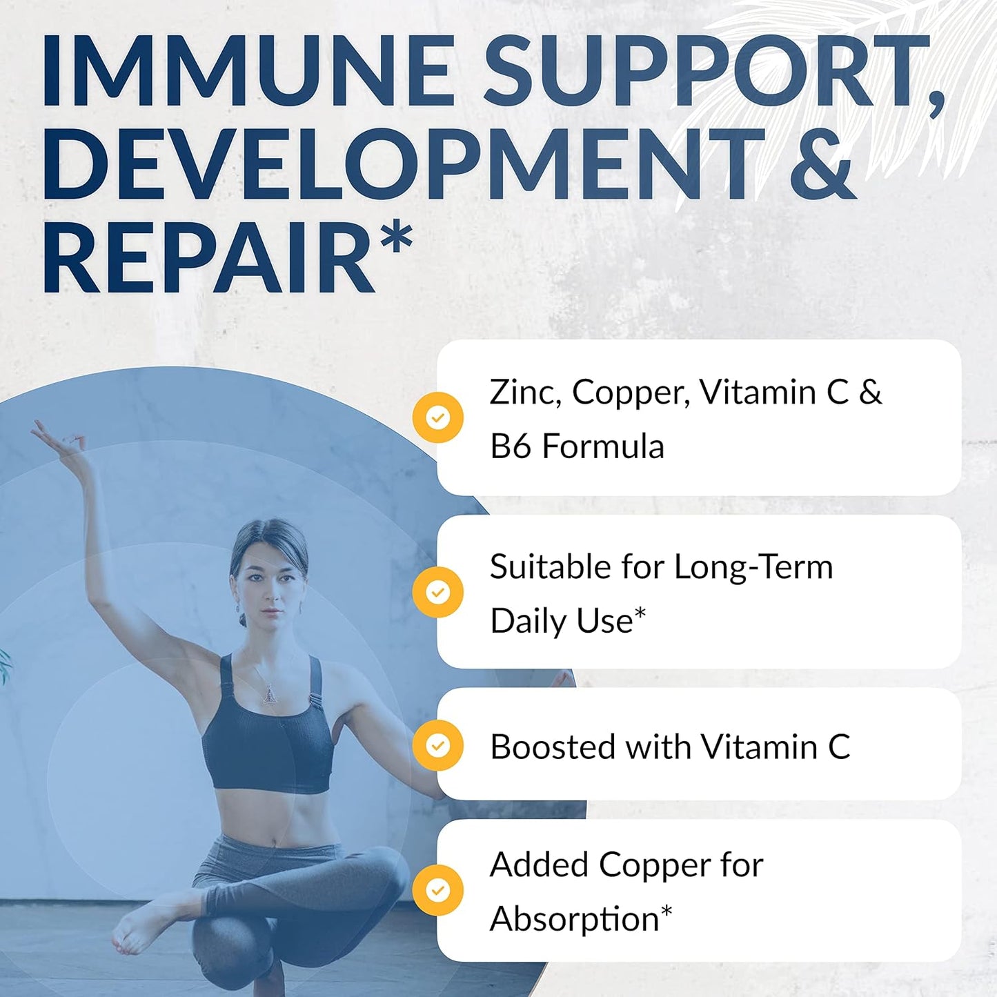 EquiLife Balanced Zinc Supplement, with Copper, 15mg, 60 Capsules | Daily Immune Support | Tissue Growth & Repair | Supports Nutrient Absorption & Hormone Balance | Allergen Free