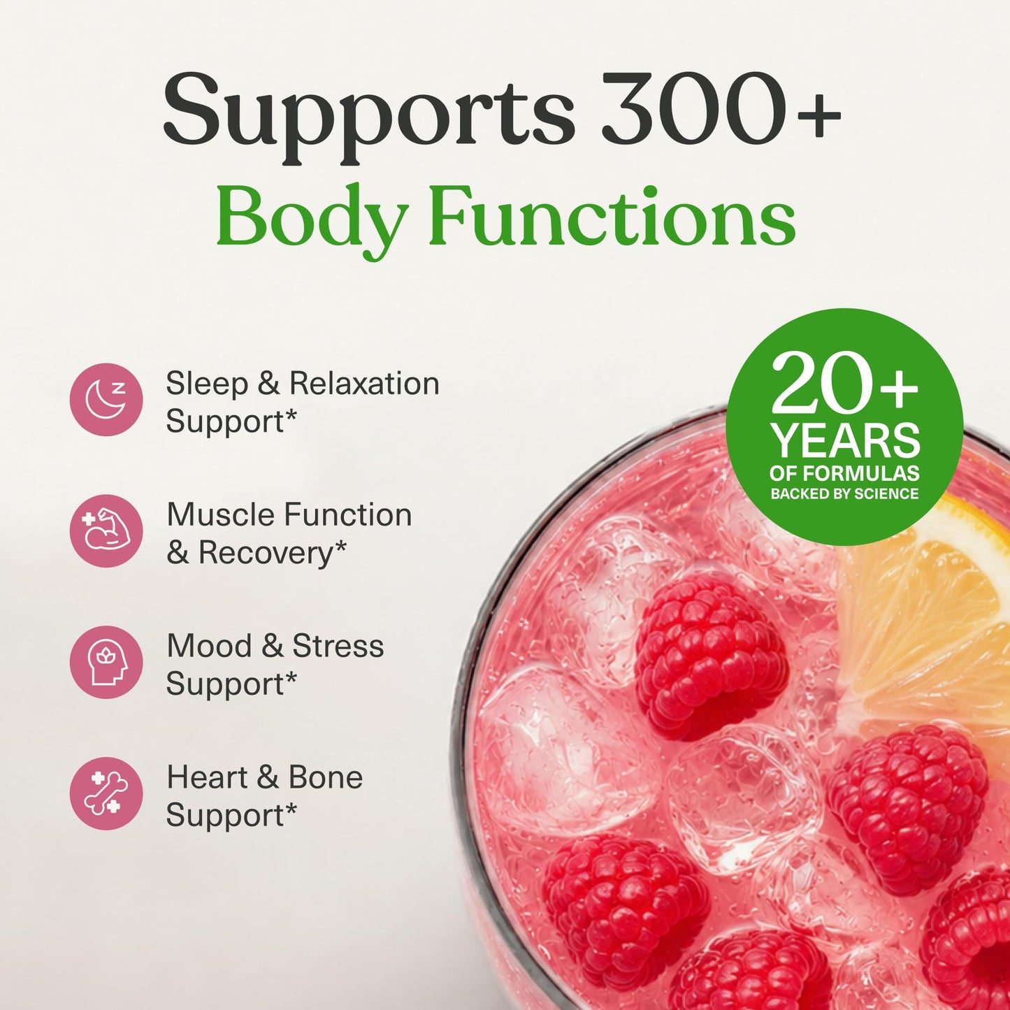 BIOptimizers Magnesium Breakthrough Drink - 8 Forms of Magnesium, Electrolytes, Sleep Health, Stress, Muscle Recovery, Heart Support | Glycinate, Citrate, Malate- Raspberry Lemon