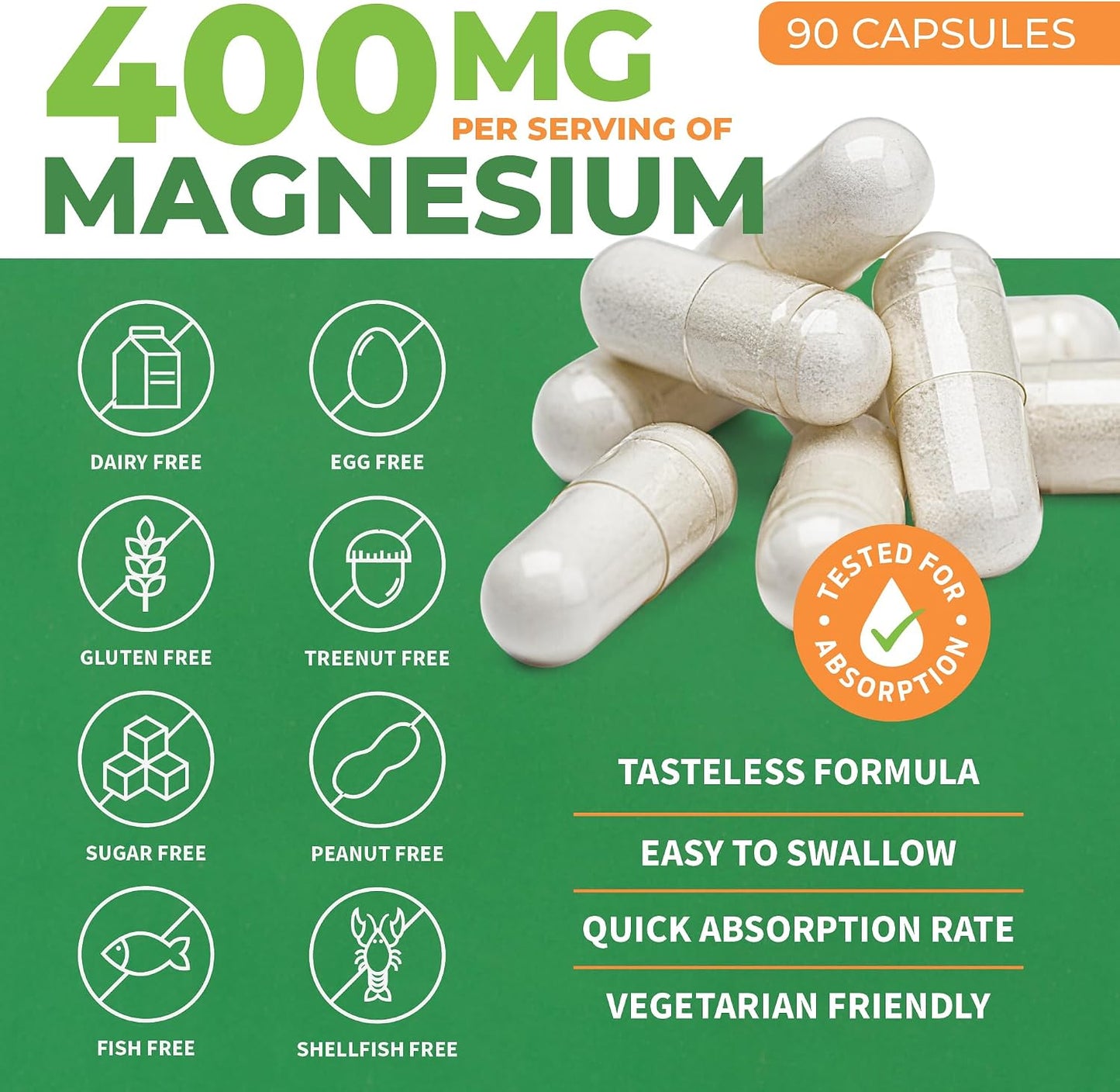 ForestLeaf Riboflavin & Magnesium Migraine Supplement - Riboflavin 400mg for Headache Relief - Ultimate Magnesium Glycinate Bundle with B2 Vitamin 400mg for Headache Migraine Relief Capsules