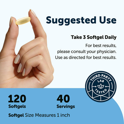 Micro Ingredients Omega 3 Fish Oil Supplements 3,000mg Per Serving, 240 Softgels | Lemon Flavored – Burpless | EPA 540mg + DHA 360mg | Deep Sea Fish