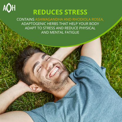 ADAPTOHEAL Energyheal Daily Energy Ashwagandha, Rhodiola (180 Caps)