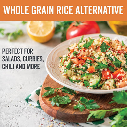 Viva Naturals Organic Quinoa, 4 lb – Pre-Washed Whole Grain, Plant Protein, USDA Organic, Gluten-Free, Non-GMO, Vegan, Kosher Rice and Pasta Substitute