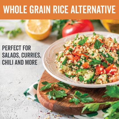 Viva Naturals Organic Quinoa, 4 lb – Pre-Washed Whole Grain, Plant Protein, USDA Organic, Gluten-Free, Non-GMO, Vegan, Kosher Rice and Pasta Substitute