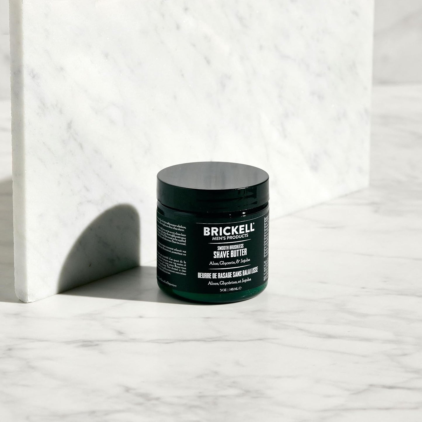 Brickell Men's Smooth Brushless Shave Butter for Men, Smooth Shaving Butter to Fight Nicks, Cuts and Razor Burn, With Shea Butter, Jojoba Oil, and Vitamin E, 5 Ounce, Scented