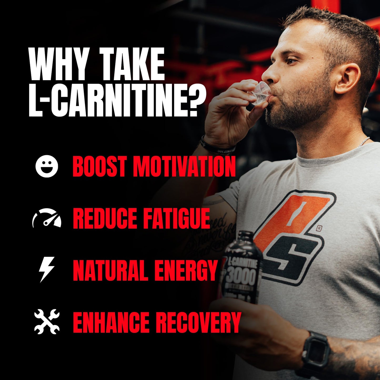 ProSupps L-Carnitine Liquid 3000, Stimulant-Free Liquid Shots for Men & Women - Clean Workout Drink for Energy, Performance & Muscle Recovery - No Sugar, No Carbs - 31 Servings, Berry