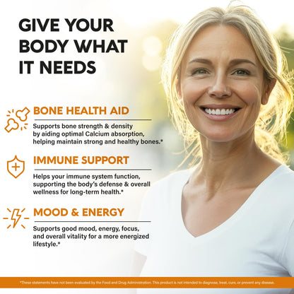 Vitamin D3 K2 USDA Organic Drops - Vitamin D3 10000 IU & K2 as MK-7 120mcg - Immune & Mood Support, Bone & Teeth Health - Sugar-Free, Orange Flavor - Liquid Supplement - 2 FL OZ, 60 Day Supply