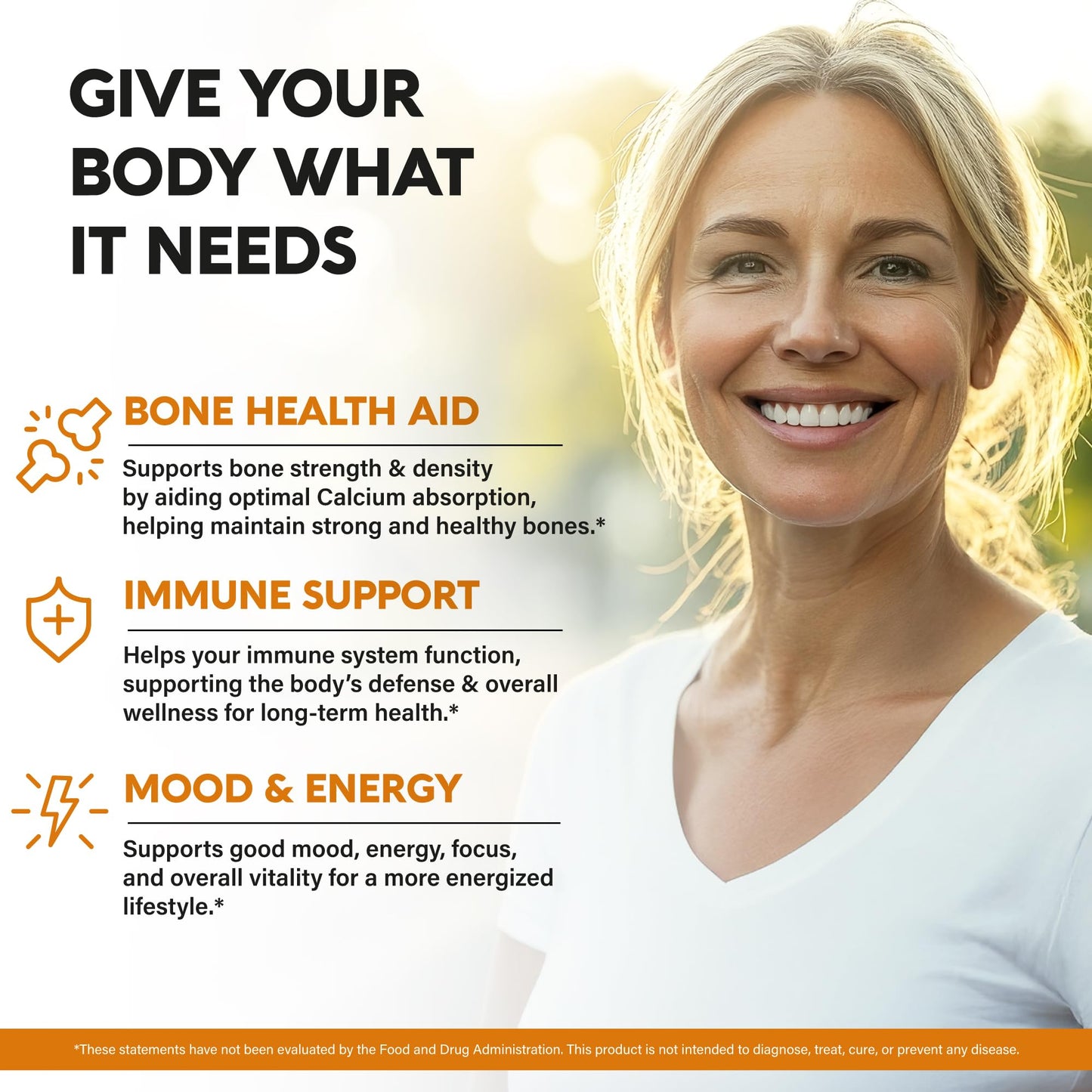 Vitamin D3 K2 USDA Organic Drops - Vitamin D3 10000 IU & K2 as MK-7 120mcg - Immune & Mood Support, Bone & Teeth Health - Sugar-Free, Orange Flavor - Liquid Supplement - 2 FL OZ, 60 Day Supply