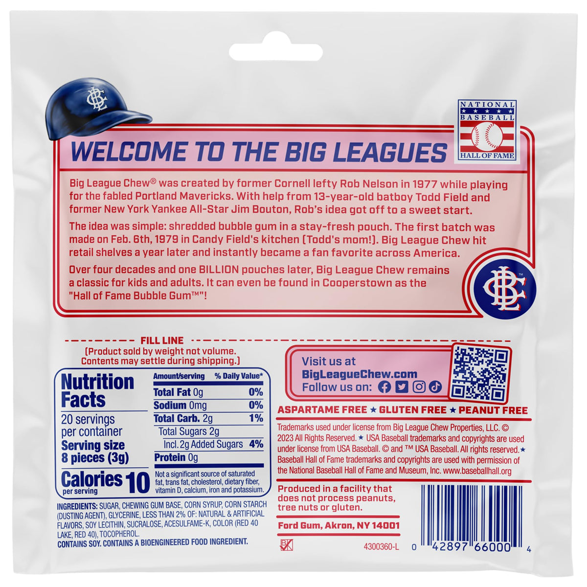 Big League Chew Variety Pack - Chewing Bubble Gum, Pack of 7 Flavors