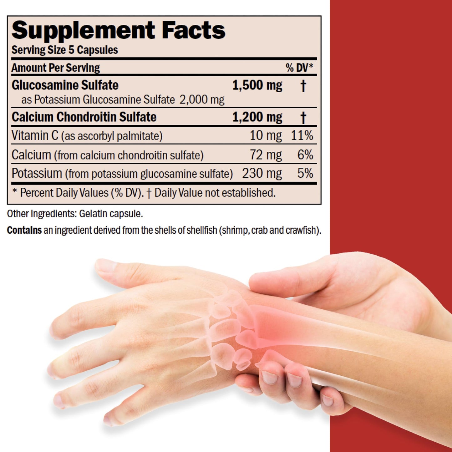 ANDREW LESSMAN Glucosamine 1500 Chondroitin 1200-600 Capsules