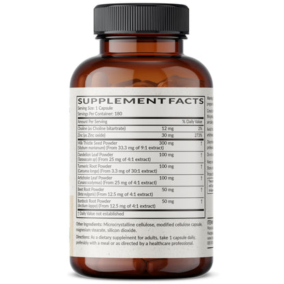 Futurebiotics Liver Detox Advanced Detox & Cleanse Formula Supports Healthy Liver Function with Milk Thistle, Dandelion Extract, Turmeric, Artichoke Leaf, & More, Non-GMO, 60 Vegetarian Capsules