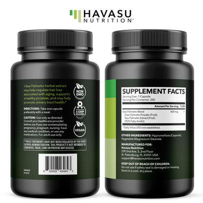 Saw Palmetto for Men, DHT Blocker and Prostate Health Supplement, 120 Count | Potent 3X Formula with Pumpkin Seed Oil and Stinging Nettle, Bladder and Urinary Support, Vegan, Non-GMO, 2-Month Supply