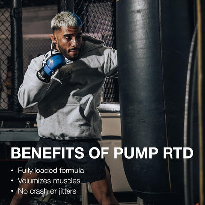 RAW Ready to Drink Pre-Workout Drink, Juicy Pumps (White Cherry) - Bum Pump RTD Zero-Sugar Energy Supplement Drink - Caffeine-Free & Sugar-Free Energy Drinks with L-Citrulline, 12 Fl Oz