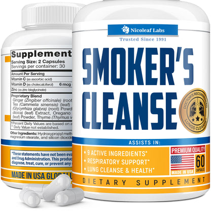 Smoker's Cleanse - Quit Smoking Aid & Respiratory Support - Made in USA