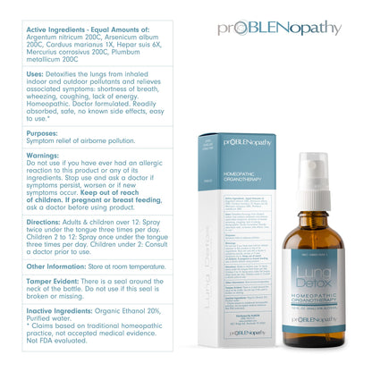 proBLENopathy Lung Support Oral Spray 30-Day Supply - Respiratory Protection & Toxin Removal