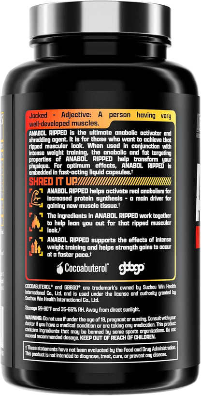 Nutrex Research Anabol Ripped & Nighttime PM Muscle Builder and Shredding Combo