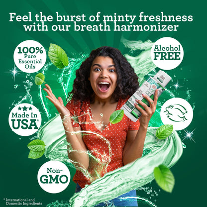 GuruNanda Dual Barrel Fresh Breath Mouthwash with Xylitol, Mint, 3x20 oz