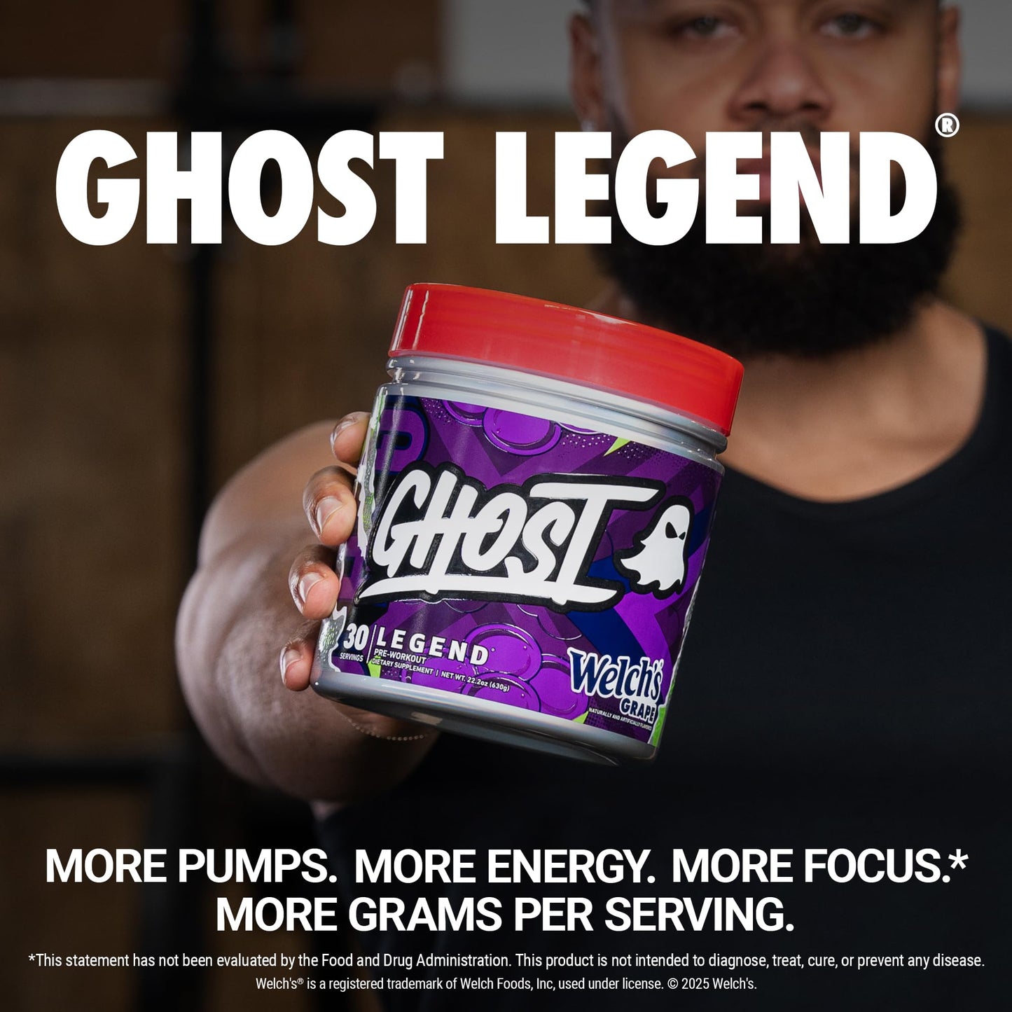 GHOST Legend Pre Workout Powder, Sonic Cherry Limeade - 30 Servings – Pre-Workout for Men & Women with Choline, L-Citrulline, & Beta Alanine for Energy & Focus