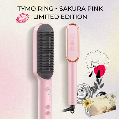 TYMO Hair Straightener Brush, Hair Straightening Comb for Women with 5 Temp 20s Fast