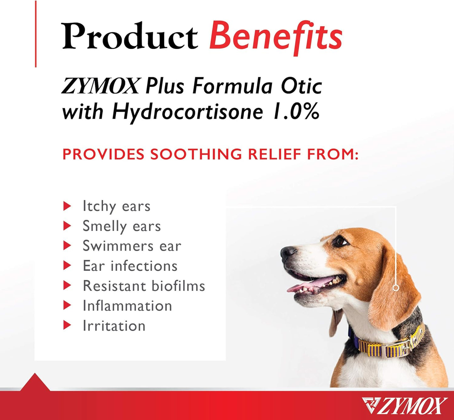 Zymox Advanced Formula Otic Plus Enzymatic Ear Solution for Dogs and Cats | with 1% Hydrocortisone, 1.25oz