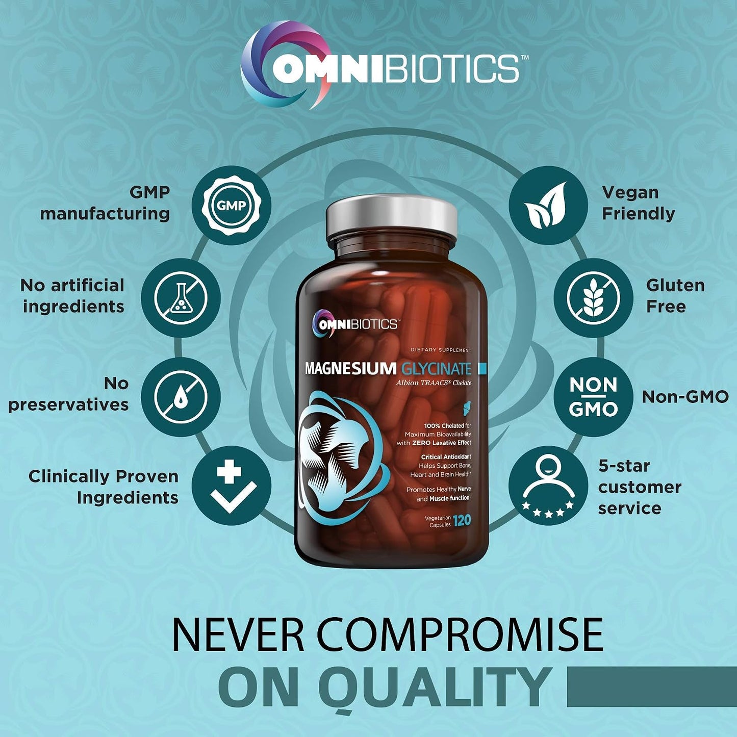 OmniBiotics The Stress Relief & Energy Support Care Package - OmniBiotics Certified Organic Ashwagandha + Magnesium Glycinate for Daily Support