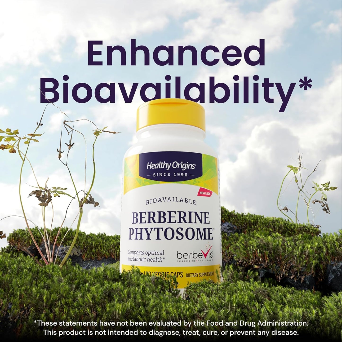 Healthy Origins Berberine Phytosome 550 mg, 120 Veggie Caps