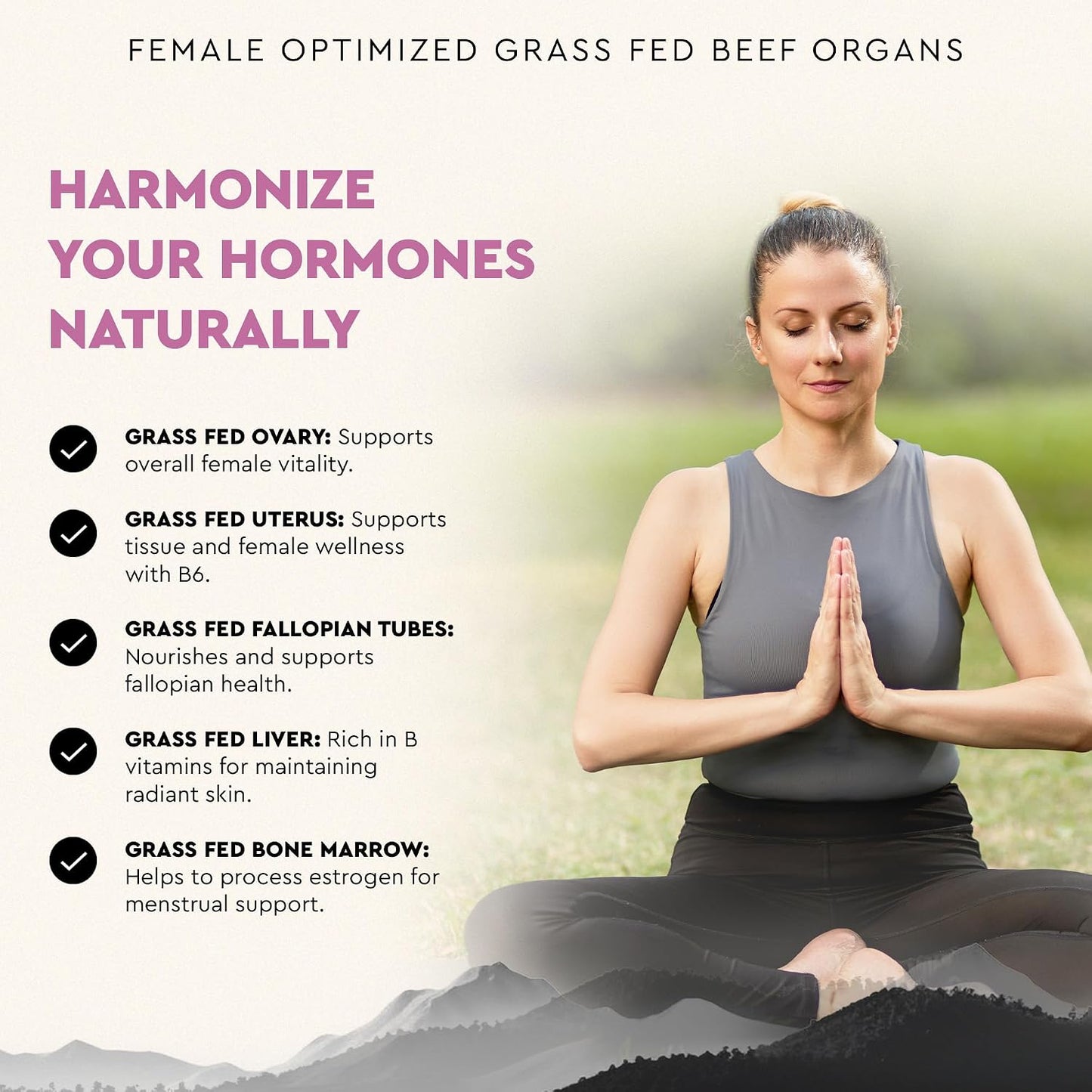 Ancestral Supplements FEM & Colostrum Bundle for Women – Supports Hormone Balance, Energy, Skin, Immunity & Digestion – Grass Fed, Pasture Raised Female Organ Blend with Bioactive Colostrum