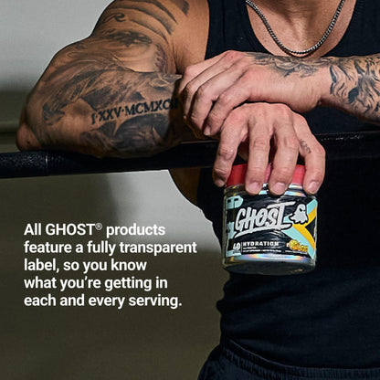 GHOST Hydration Sticks, Electrolyte Powder Packets, Sonic Cherry Limeade - 24 Sugar Free Instant Electrolyte Drink Mix - Caffeine-Free Daily Hydration & Immune Support with Clean Formula
