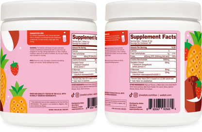 Wellah Creatine for Women - Creatine Monohydrate with Dandelion & Cranberry Extract (50 Servings, Strawberry Lemonade) | Creatine Monohydrate with Dandelion & Cranberry Extract