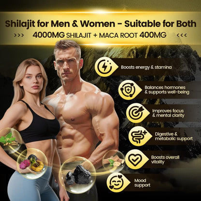 VivoNu Shilajit* Gummies,Pure Himalayan* micronutrient Supplement, Himalayan Premium Ingredient with Shilajit, Ashwagandha, Gokshura, Fulvic Acid & 85+ Trace Minerals I for Men & Women (4000MG/1 Bag)