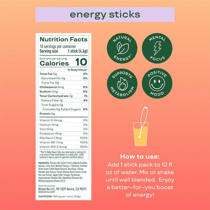 Bloom Strawberry Watermelon Clear Protein and Peach Mango Energy Packets Bundle