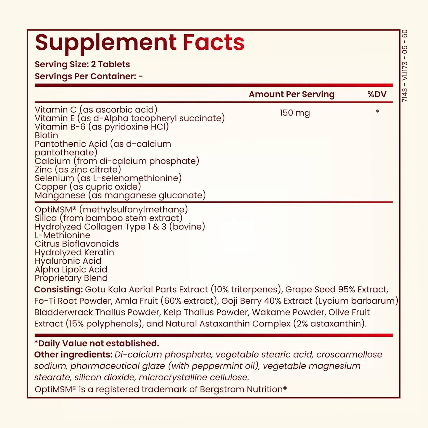 Hair Skin Nails Vitamins - Biotin + Collagen Supplement, Vitamin C&E Complex for Healthy Hair Growth, Strong Nails & Glowing Skin - Premium Beauty Support Supplement for Women & Men