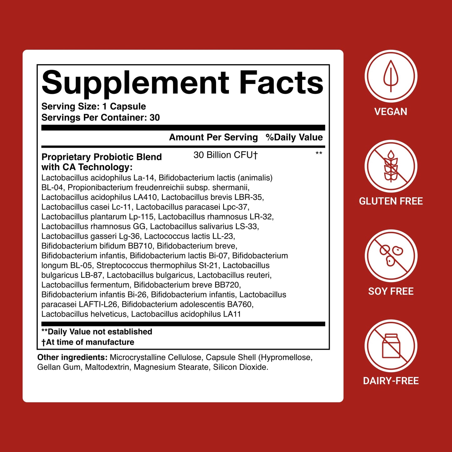 ACTIVATEDYOU Advanced Restorative Probiotic for Daily Use- 30 Strain Digestive Gut Health & Immune Function Support