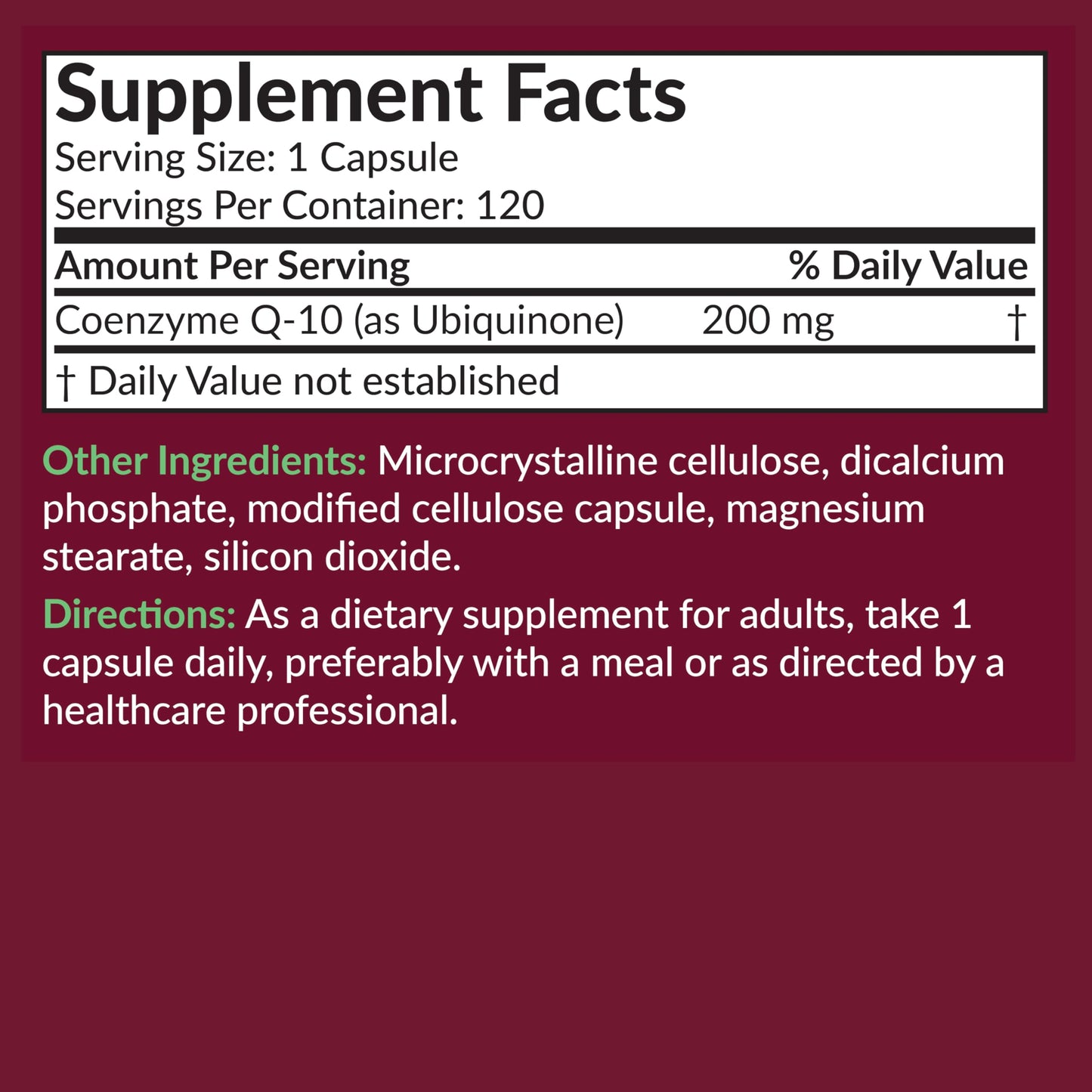 Futurebiotics CoQ10 200 MG Cellular Energy Production, 60 Vegetarian Capsules