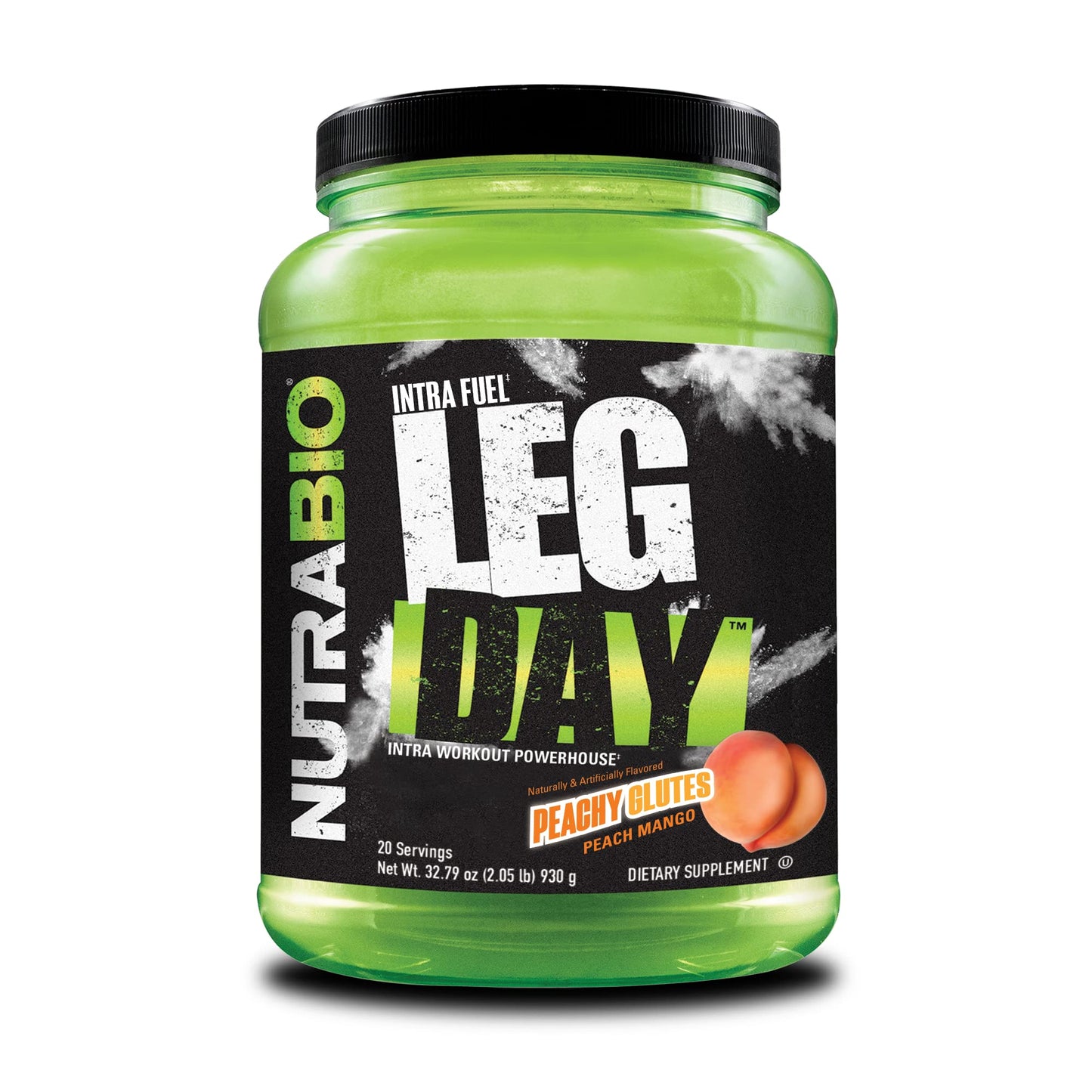 NutraBio Leg Day Intra Workout Powder – Advanced Carb Supplement with Cluster Dextrin & Electrolytes – Carb Powder with EAAs/BCAAs – Cyclic Dextrin for Performance – Cherry Lime, 20 Servings