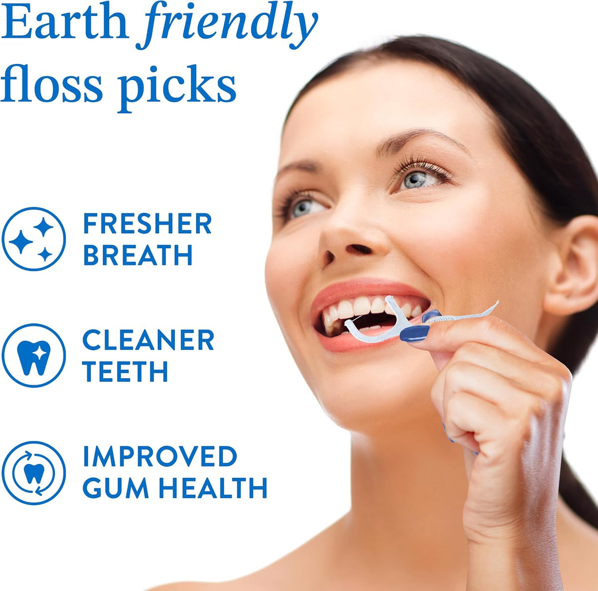 Mouthology Biodegradable Floss Picks (200 Pack), Wheat Straw Dental Floss Picks, Mint Flavored Flossers Biodegradable, Dental Floss PFA Free, Compostable Tooth Flossers for Adults & Kids Floss