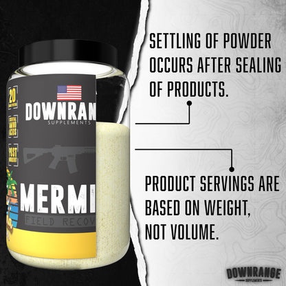 DownRange Supplements Mermite Whey Protein Powder, Post Workout Muscle Recovery