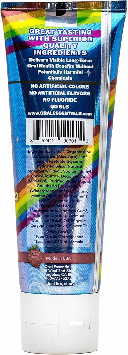Lumineux Kids Toothpaste, Strawberry, Fluoride & SLS Free, 3.75 oz
