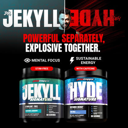 ProSupps Mr. Hyde Signature Pre Workout Powder with Creatine, Beta Alanine & Caffeine - Performance, Energy & Endurance - Clean Fitness & Gym Supplements for Men & Women (Blue Razz, 30 Servings)