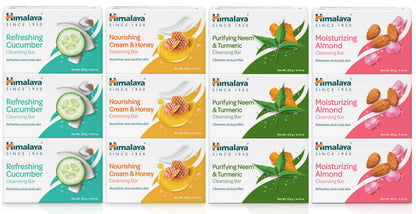 Himalaya Nourishing Cream & Honey Cleansing Bar Soap, 4.41 oz, 6 Pack