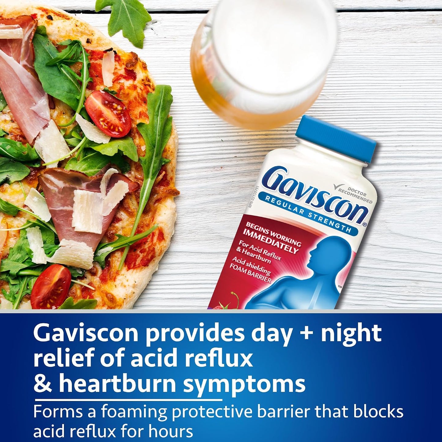 Gaviscon Regular Strength Fruit Antacid 100 Tablets