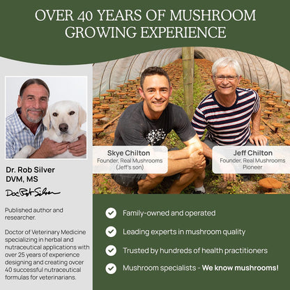 Real Mushrooms Turkey Tail for Humans & Pets - Bundle for Immune Support - Vegan, Non-GMO, Grain-Free, Gluten-Free Mushroom Extract Capsules - Verified Levels of Beta-Glucans