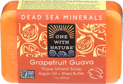 One With Nature Dead Sea Mineral Soap, Lemon Sage, 7-Ounces (Pack of 6)
