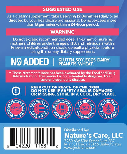 Biotin 10,000mcg Gummies for Hair Growth, Skin & Nails (100 Count) | 2x Maximum Strength Biotin Vitamins for Women & Men - Gluten-Free, Vegan, Great Tasting Strawberry Flavor