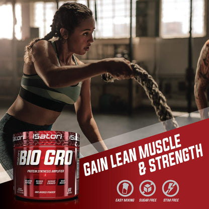 iSatori Bio-GRO Chocolate Ice Cream (60 Servings) & Bio-Active Whey Protein Powder