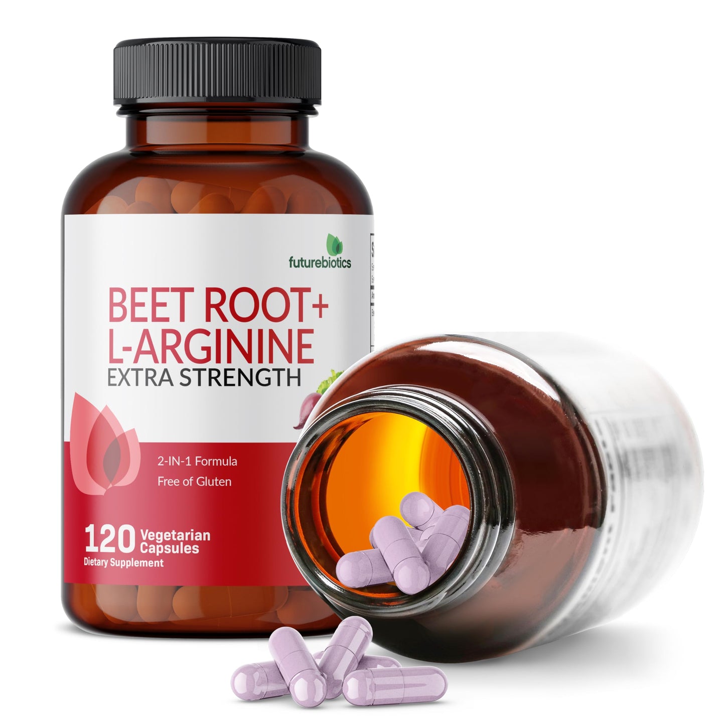 Futurebiotics Beet Root + L-Arginine, Non-GMO, 120 Vegetarian Capsules