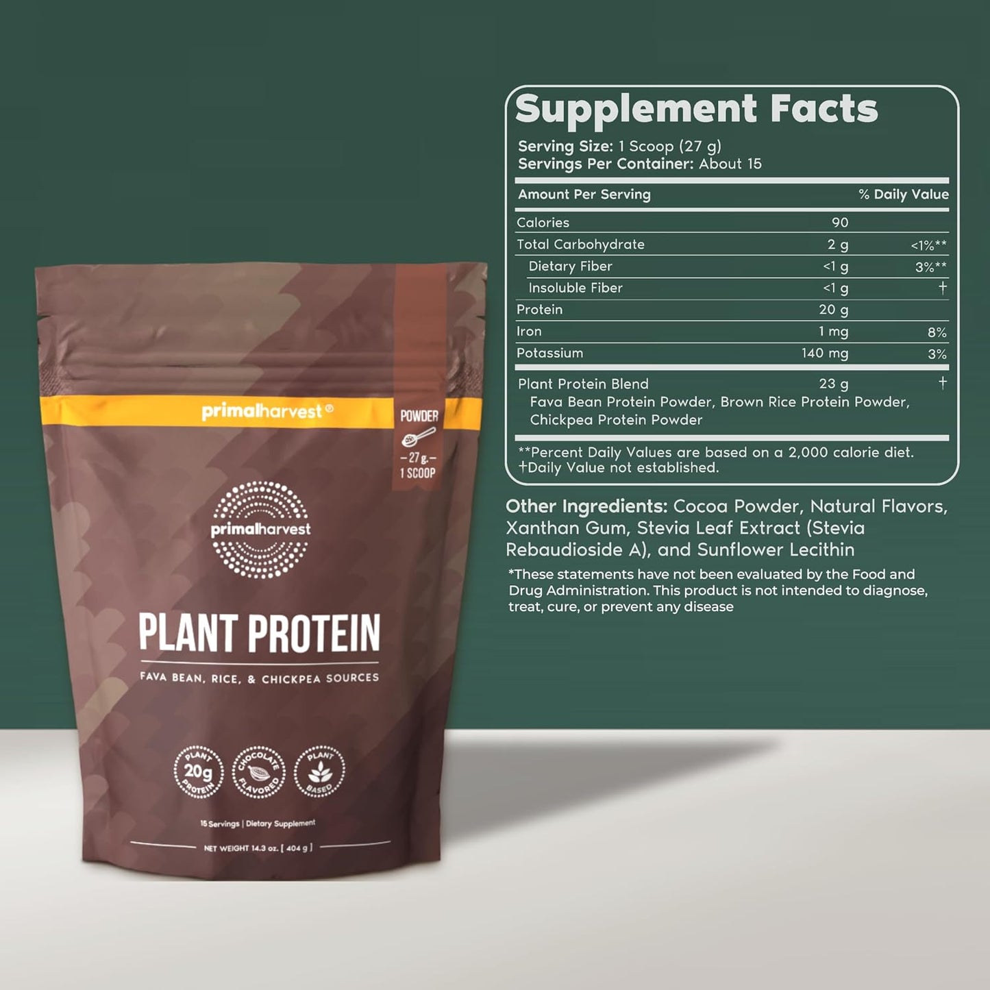 Primal Creatine Powder + Chocolate Protein Vegan Powder Bundle | 2-Pack | Build Muscle, Enhance Recovery & Fuel Performance | 30 Servings Each