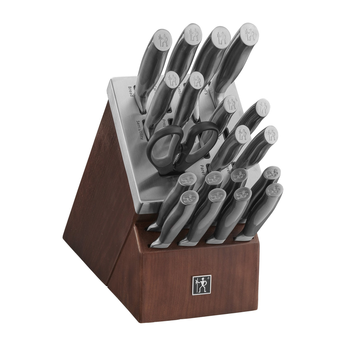 HENCKELS Graphite 20-pc Self-Sharpening Knife Set with Block, Chef Knife, Paring Knife