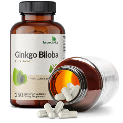 Futurebiotics Ginkgo Biloba Extra Strength Supports Brain Function & Memory Support, 120 Vegetarian Capsules